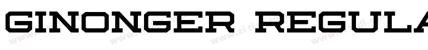 Ginonger Regular字体转换